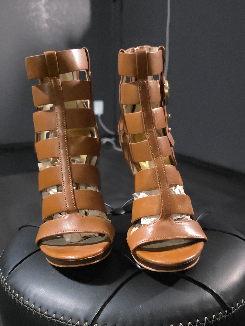 Michael Kors Tan Strappy Gladiator Heels